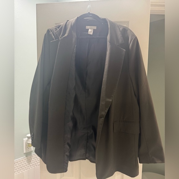H&M Olive Green Blazer - Size: XL - Picture 4 of 4